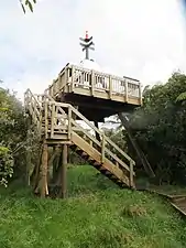 The lookout was rebuilt in 2014. It had been closed for a while due to rot