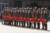 The guard of honor of the academy.