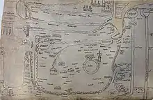 A detailed map of Palestine from the century