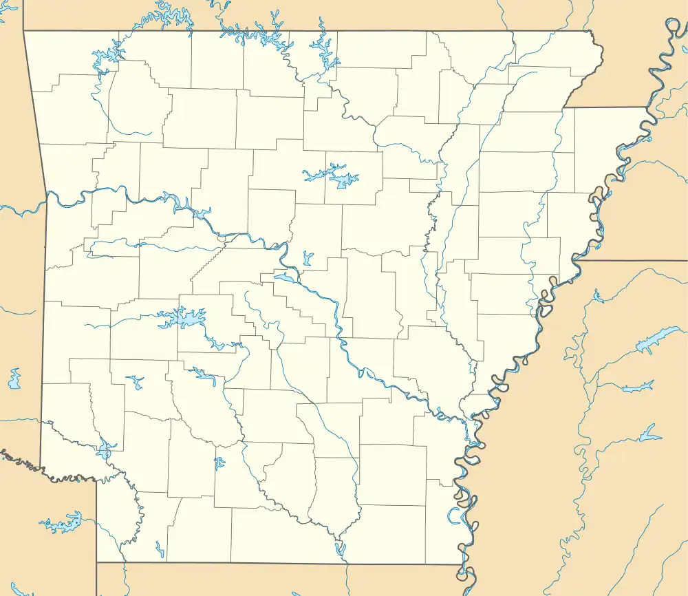 Eaker site is located in Arkansas