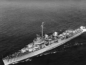 USS Wadleigh (DD-689) Underway, c. 1951.