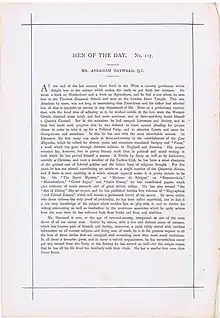 Vanity Fair Text 1875 of Abraham Hayward QC