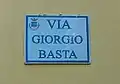 Street sign in Brindisi Montagna