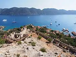 View from Kaleköy Castle