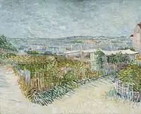 Vegetable Gardens in Montmartre: La Butte Montmartre1887Van Gogh Museum, Amsterdam (F316)