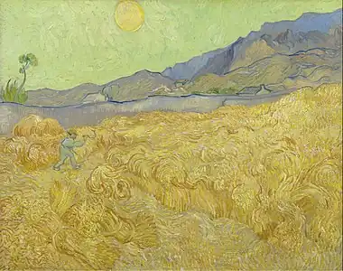Wheat Field with Reaper, September 1889, Van Gogh Museum, Amsterdam (F618)