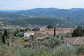 A view of the village of Le Tignet from a property on the path of Léouvière