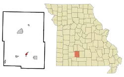 Location of Diggins, Missouri