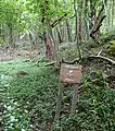 Welcome sign in Little Doward woods