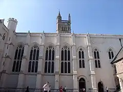 North side of Chapel, facing Chamber Court