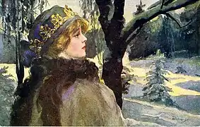 A Woman Standing in the Forest  (1910s)