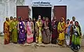 Women doing a khadi training, Jaura