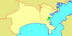 Location of Isogo in Kanagawa