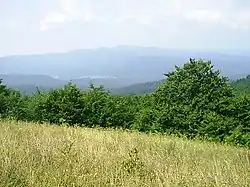 Risnjak and Crni Lug hills seen from Veliki Drgomalj, Croatia