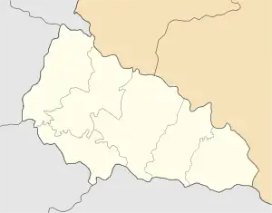 Dilove is located in Zakarpattia Oblast