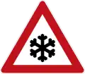 Sign 101-51Slipperiness due to snow or ice