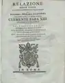 Relazione della visita alle terre danneggiate dalle acque di Bologna, Ferrara e Ravenna, 1767